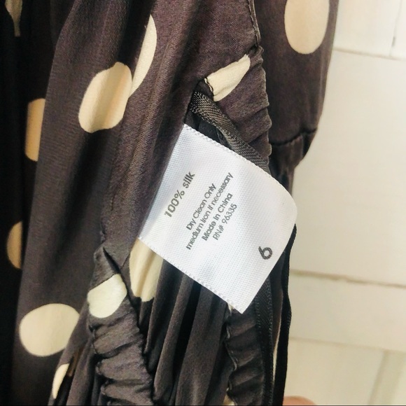 Susana Monaco Amber Dot Halter Silk Dress Size 6 - Picture 7 of 8